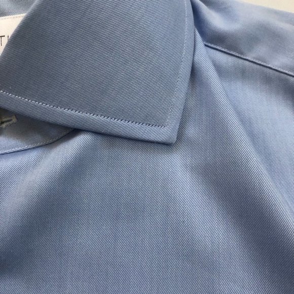 Nordstrom Signature Button Down Shirt Men's Light Blue Long Sleeved Collared - Picture 7 of 7